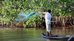Pescadores afectados por el clima y la pandemia